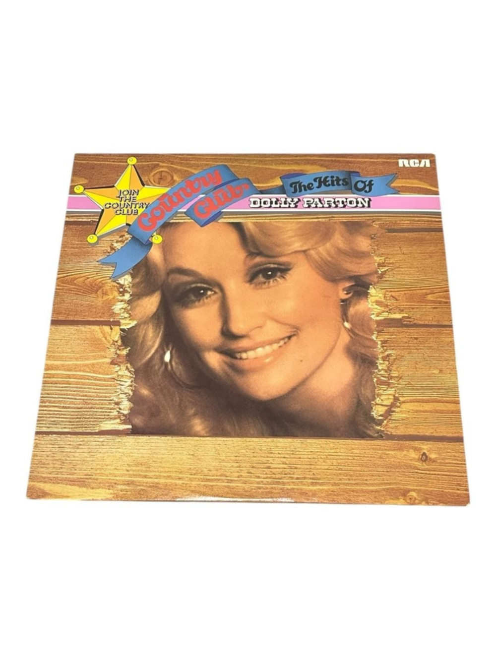 Vintage Dolly Parton Vinyl LP The Hits Of Dolly Parton RCA Country Black Canada